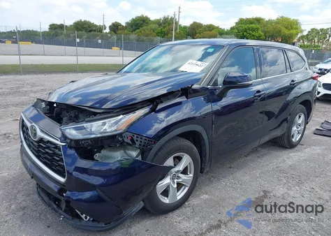 2020 Toyota Highlander L z USA, uszkodzony, nr VIN 5TDCZRAH1LS009495